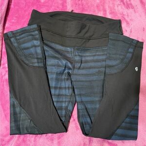 Black and Blue Striped Leggings #407